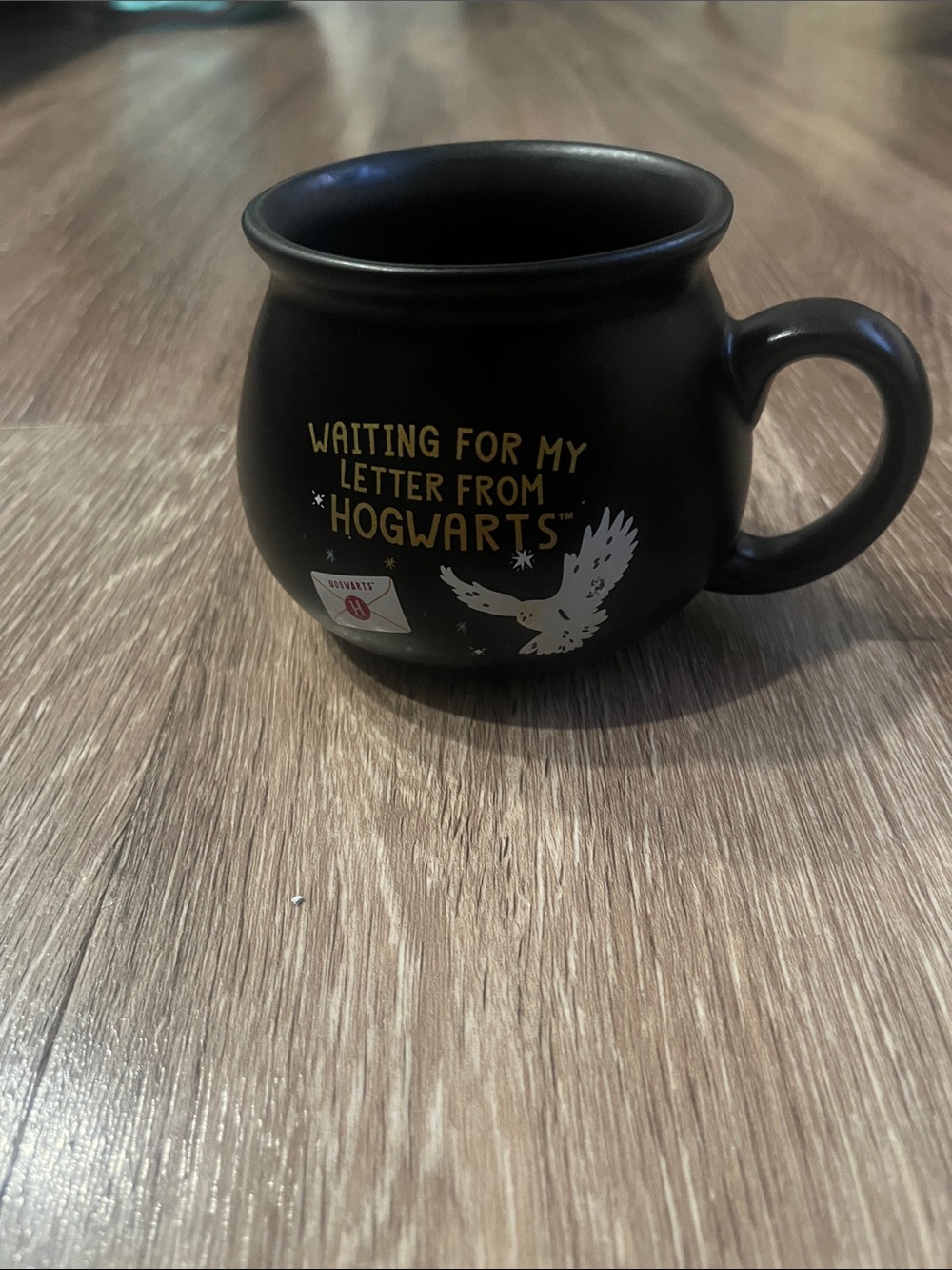 Harry Potter Black Ceramic 'Waiting for My Letter from Hogwarts' Mug